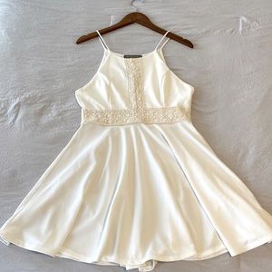 Off-White, Spaghetti Strap Skater Dress